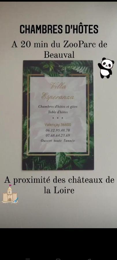 Villa Esperanza Chambre De Plain-Pied, Independante, Proche Zoo De Beauval Et Chateaux De La Loire 瓦朗赛 外观 照片